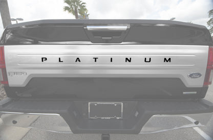 Tailgate Letter Inserts Fits 2018-2020 Ford F-150 Platinum by Tufskinz.com