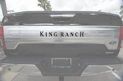 Tailgate Letter Inserts Fits 2018-2020 Ford F-150 King Ranch by Tufskinz.com