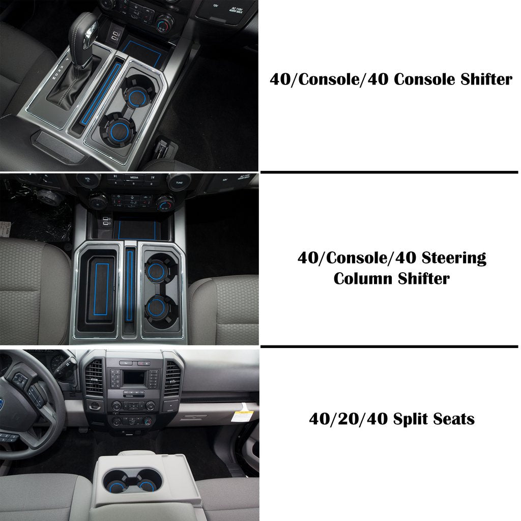 Cup Holder inserts Fits 2015-2016 Ford F-150 by Tufskinz.com