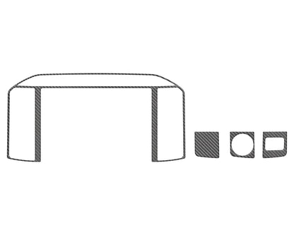 Navigation Screen Accent Trim Fits 2021-2026 Ford F-150 by Tufskinz.com