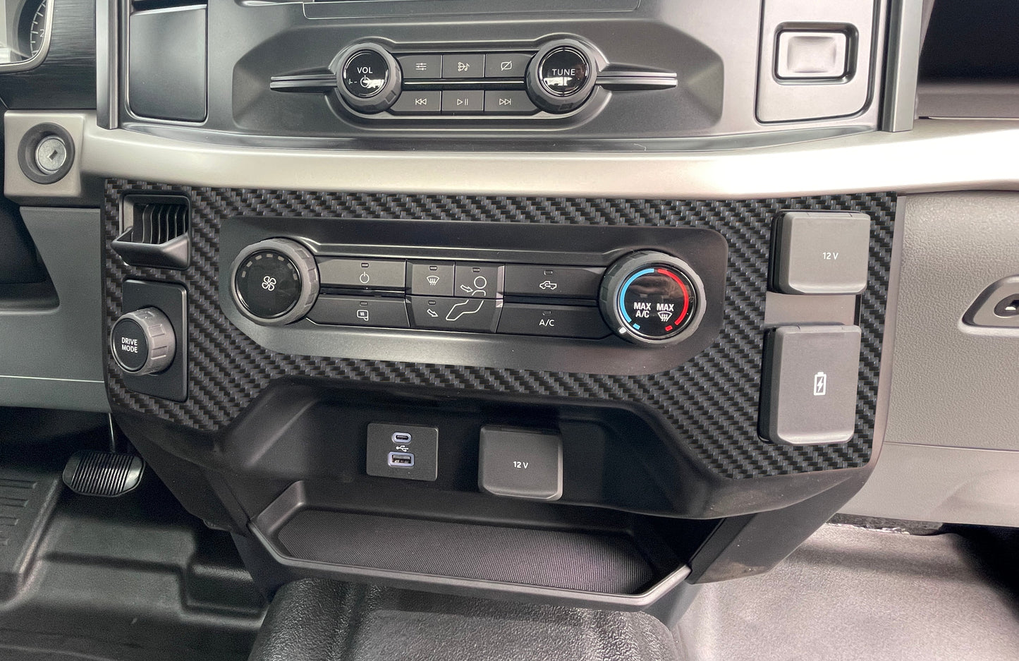 Climate Control Accent Trim Fits 2021-2026 Ford F-150 by Tufskinz.com