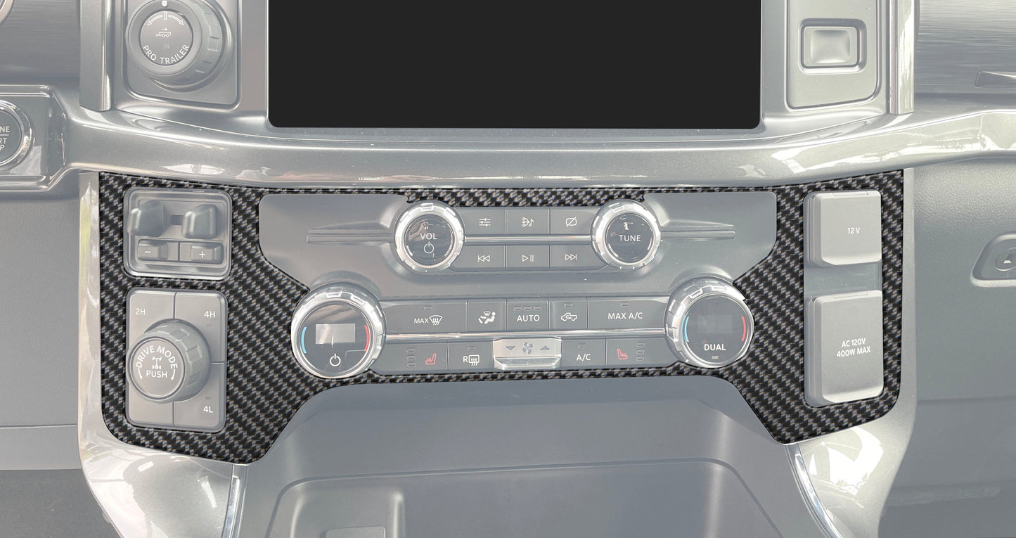 Climate Control Accent Trim Fits 2021-2026 Ford F-150 by Tufskinz.com
