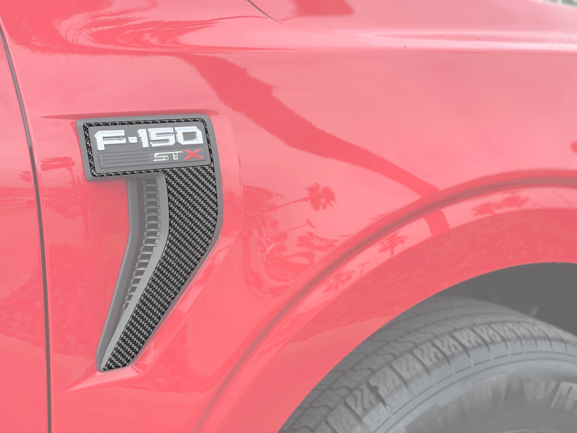 Fender Vent Accent Trim Fits 2021-2026 Ford F-150 by Tufskinz.com