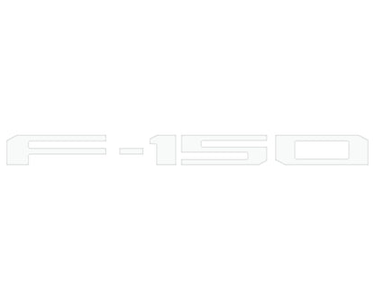 Tailgate Letter Inserts Fits 2021-2026 Ford F-150 by Tufskinz.com