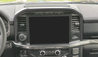 Center Dash Accent Trim Fits 2021-2026 Ford F-150 by Tufskinz.com