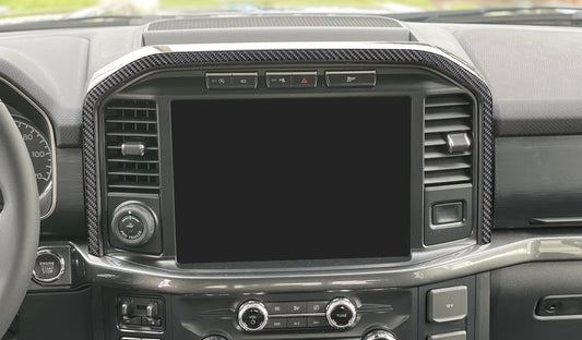 Center Dash Accent Trim Fits 2021-2026 Ford F-150 by Tufskinz.com