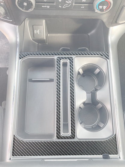Center Console Accent Trim Fits 2021-2026 Ford F-150 by Tufskinz.com
