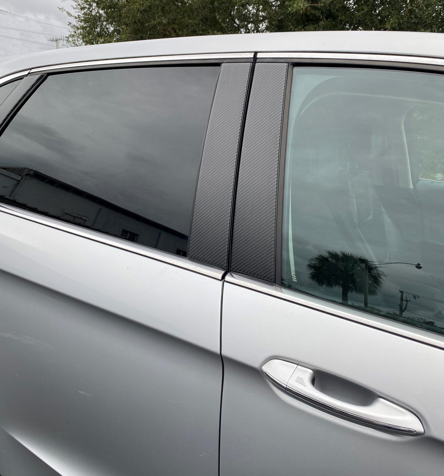 Door Pillar Overlays (A or B,C) Fits 2015-2024 Ford Edge by Tufskinz.com