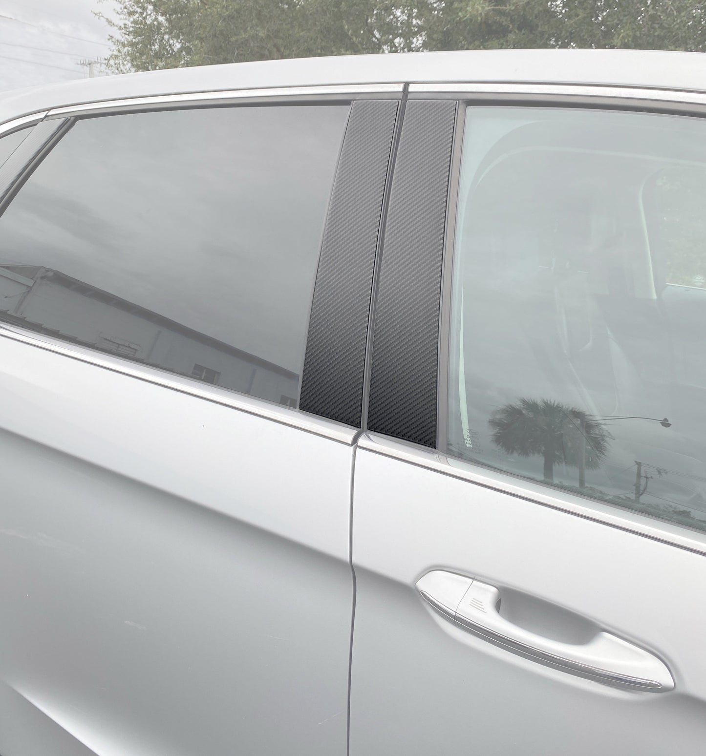 Door Pillar Overlays (A or B,C) Fits 2015-2024 Ford Edge by Tufskinz.com