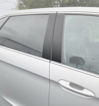 Door Pillar Overlays (A or B,C) Fits 2015-2024 Ford Edge by Tufskinz.com