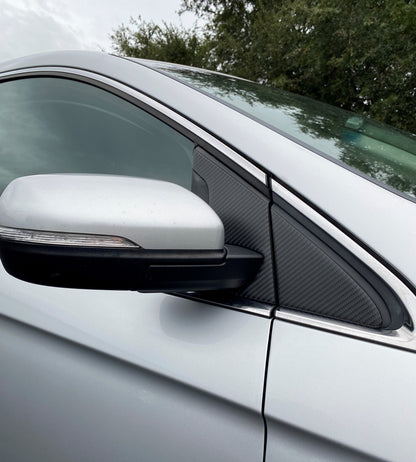 Door Pillar Overlays (A or B,C) Fits 2015-2024 Ford Edge by Tufskinz.com
