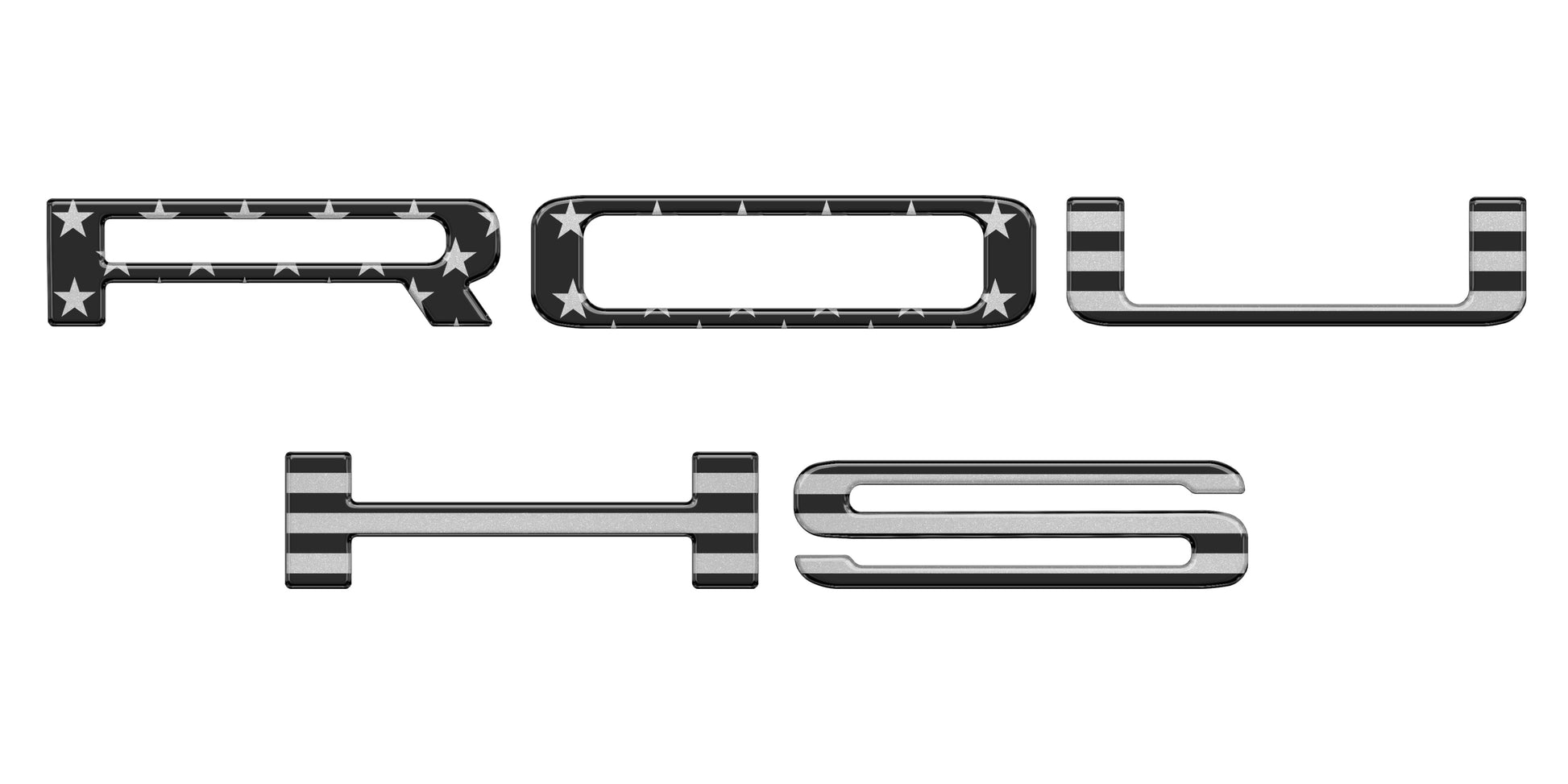 Grille Letter Inserts Fits 2015-2018, 2019-2020, 2021-2022 Ford F-150 by Tufskinz.com