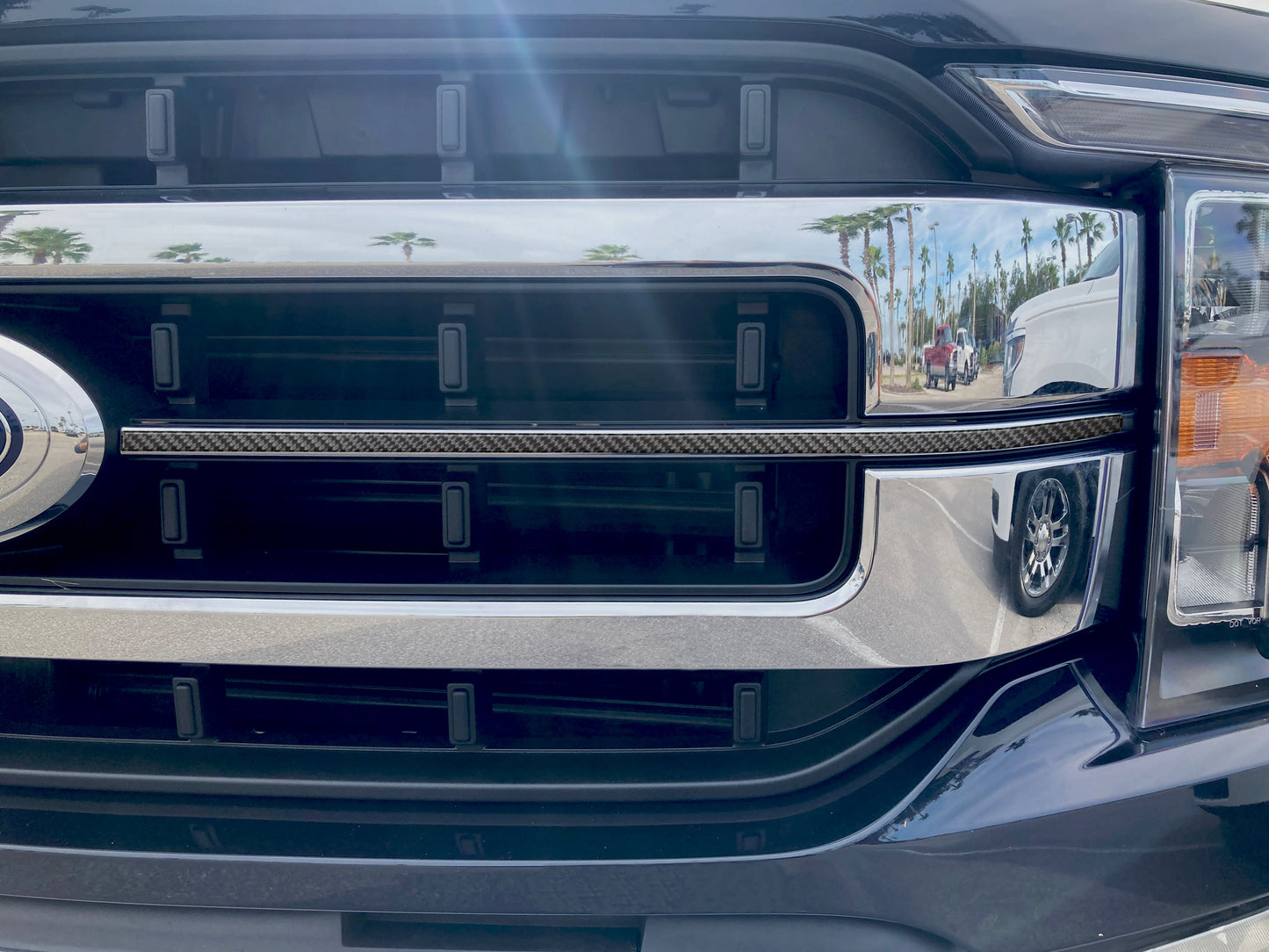 Grille Accent Trim Fits 2021-2023 Ford F-150 by Tufskinz.com