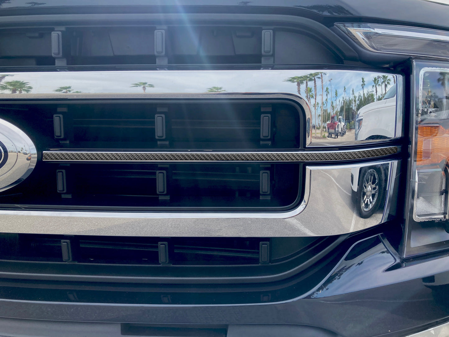 Grille Accent Trim Fits 2021-2023 Ford F-150 by Tufskinz.com