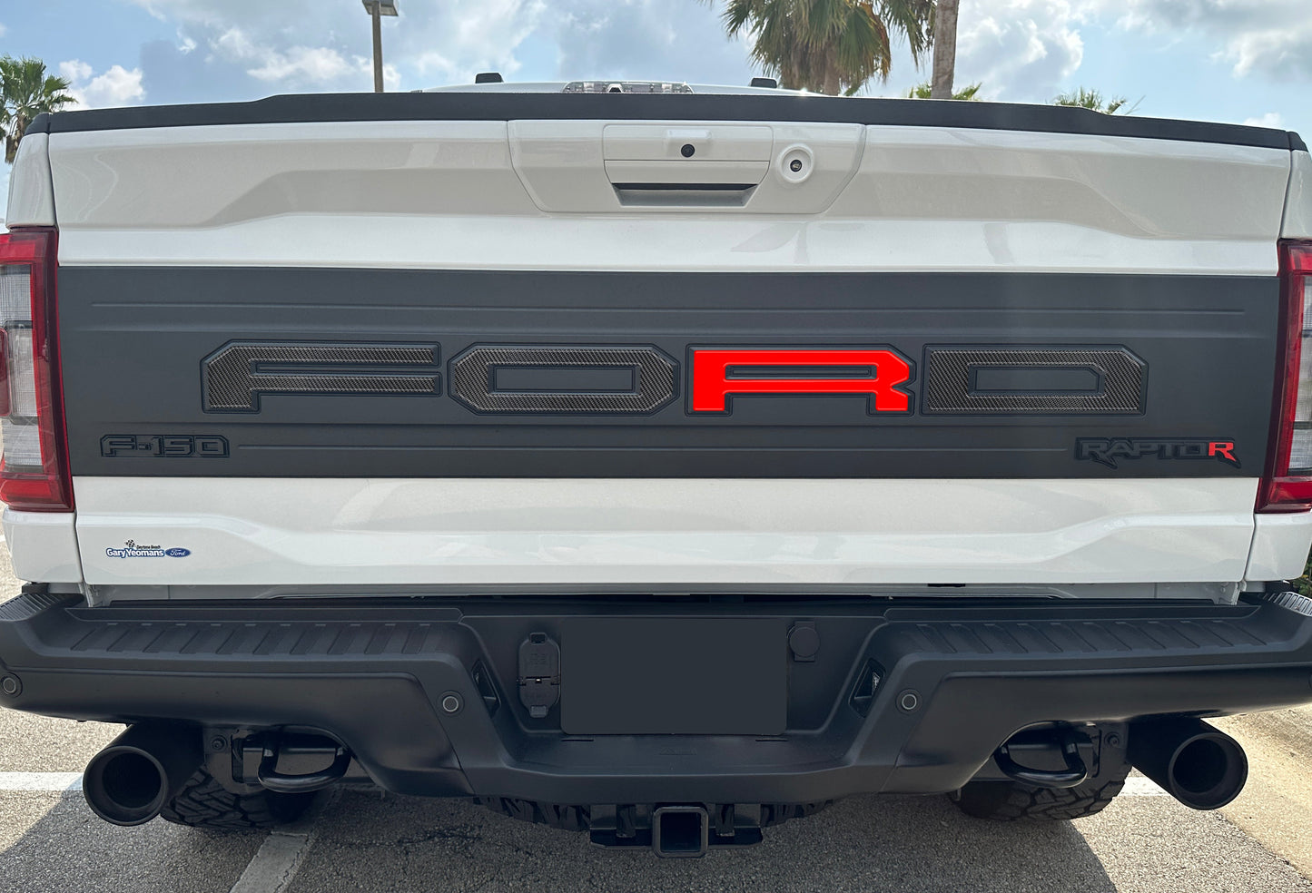 Raptor Tailgate Letter Overlays Fits 2021-2026 Ford F-150 Raptor by Tufskinz.com