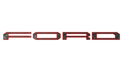 Raptor Tailgate Letter Overlays Fits 2021-2026 Ford F-150 Raptor by Tufskinz.com