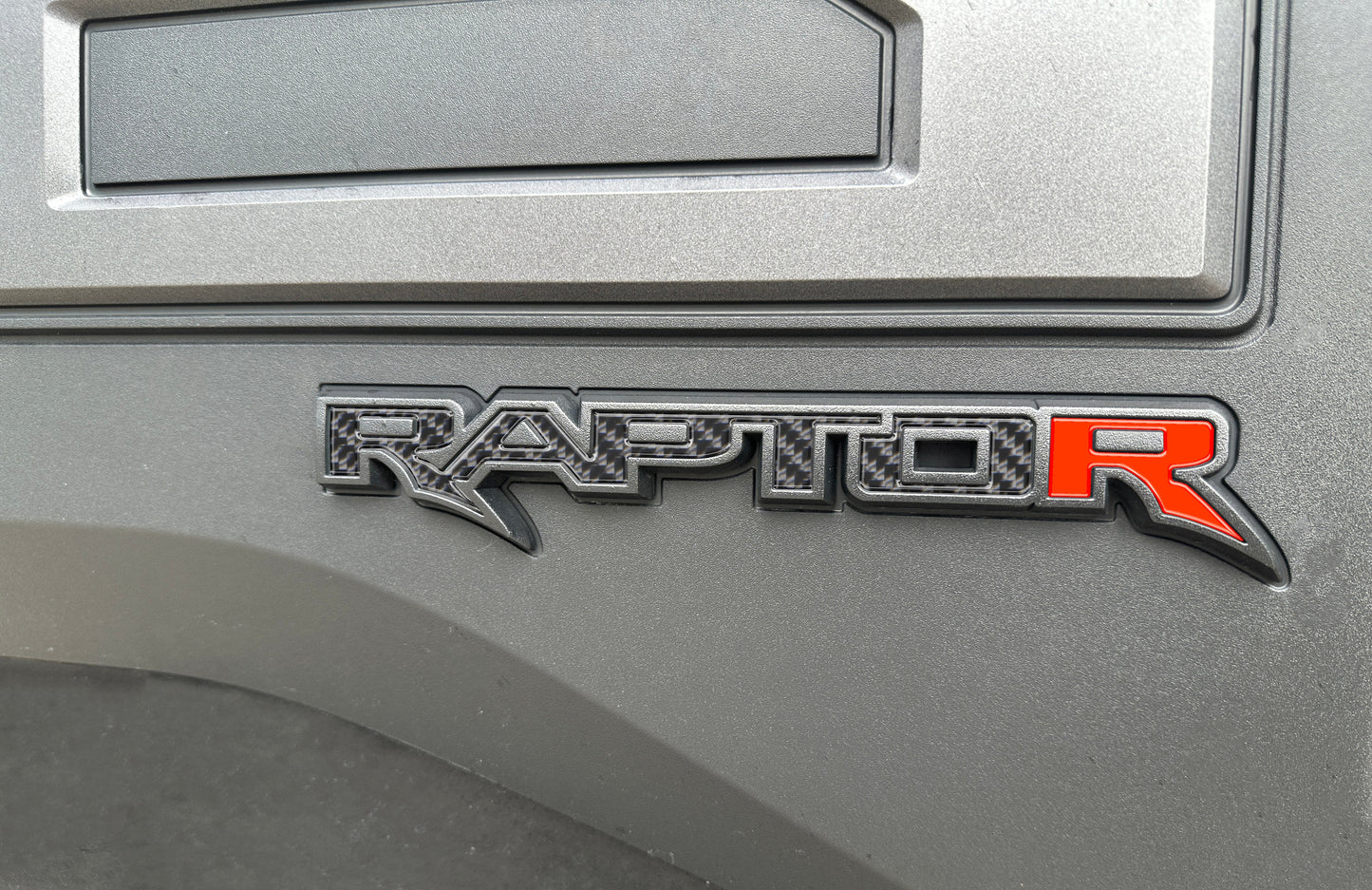 Raptor Tailgate Emblem Inserts Fits 2017-2026 Ford F-150 Raptor by Tufskinz.com