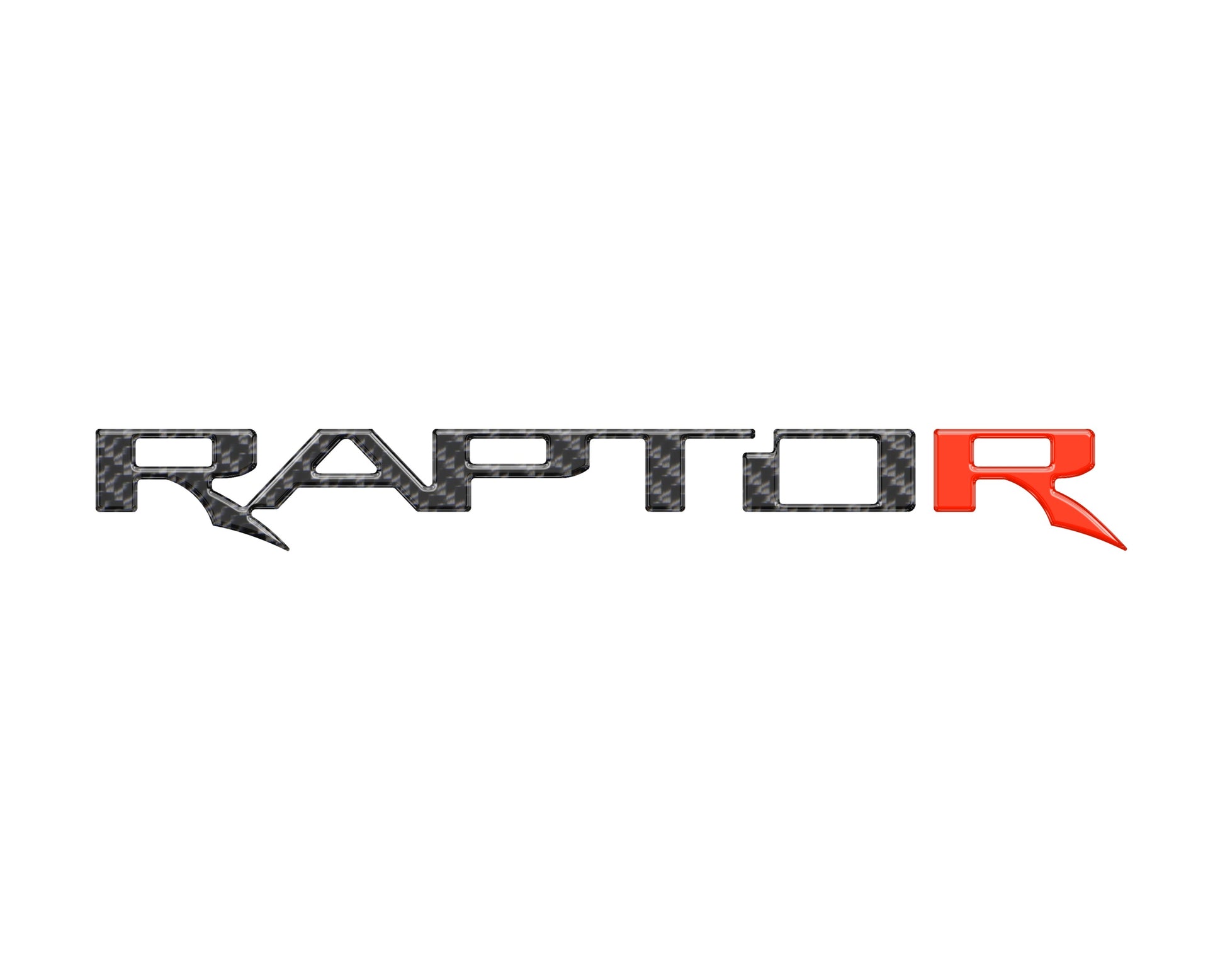 Raptor Tailgate Emblem Inserts Fits 2017-2026 Ford F-150 Raptor by Tufskinz.com