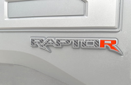 Raptor Tailgate Emblem Inserts Fits 2017-2026 Ford F-150 Raptor by Tufskinz.com