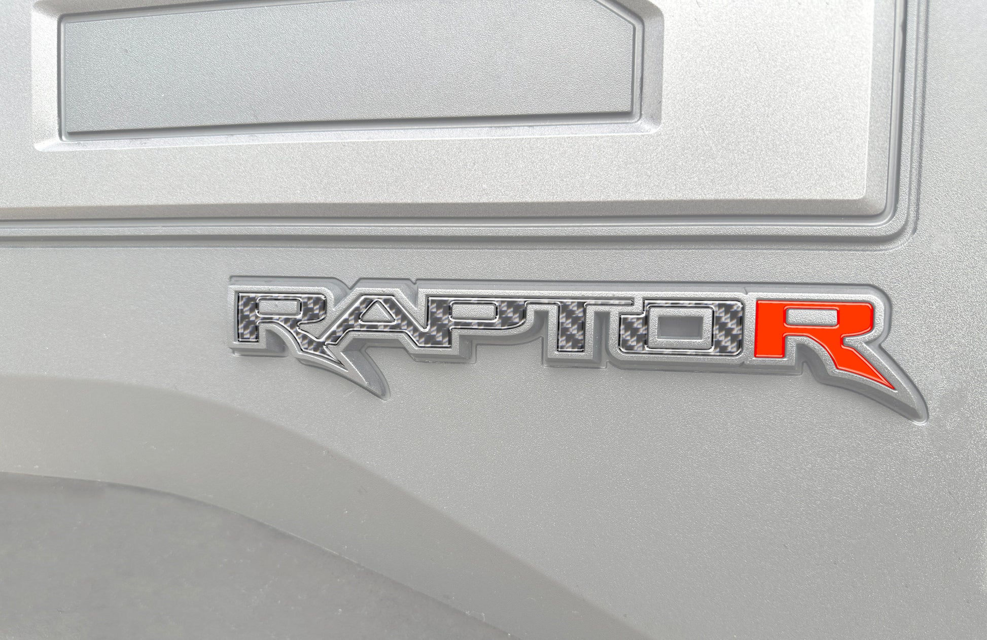 Raptor Tailgate Emblem Inserts Fits 2017-2026 Ford F-150 Raptor by Tufskinz.com