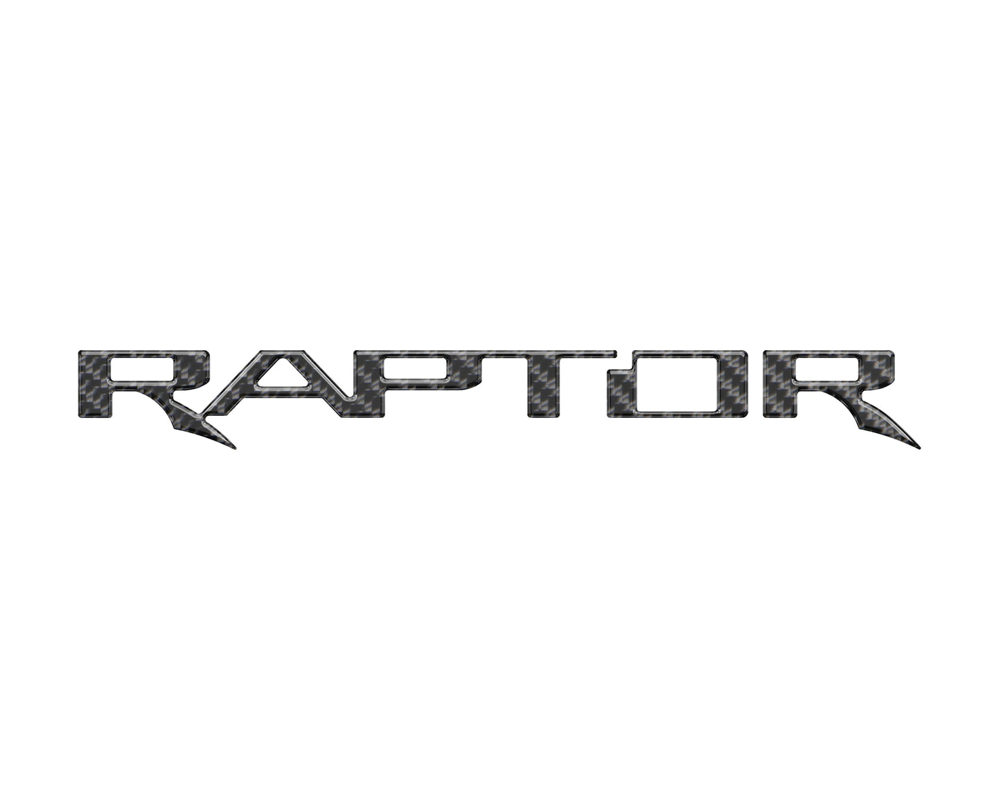 Raptor Tailgate Emblem Inserts Fits 2017-2026 Ford F-150 Raptor by Tufskinz.com