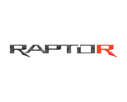 Raptor Tailgate Emblem Inserts Fits 2017-2026 Ford F-150 Raptor by Tufskinz.com