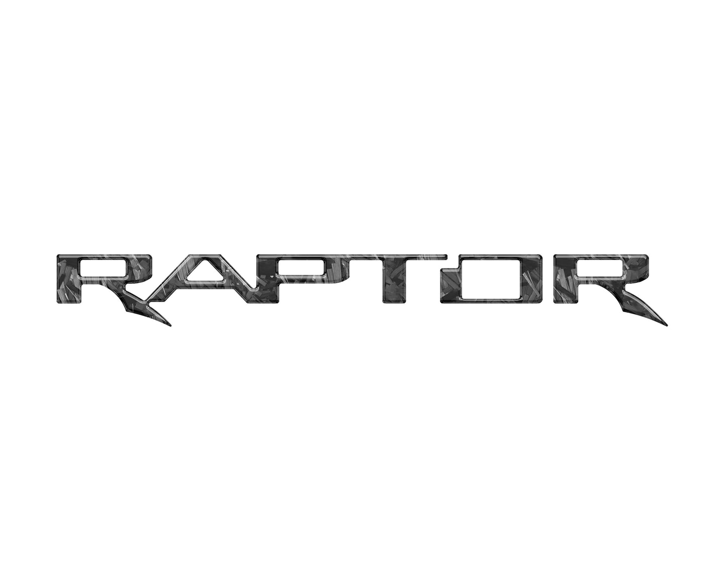 Raptor Tailgate Emblem Inserts Fits 2017-2026 Ford F-150 Raptor by Tufskinz.com