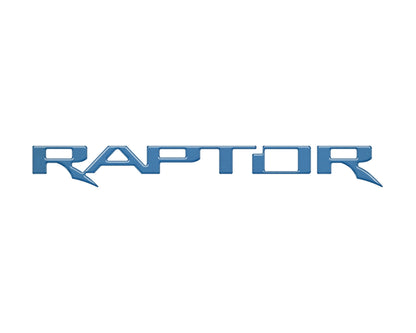 Raptor Tailgate Emblem Inserts Fits 2017-2026 Ford F-150 Raptor by Tufskinz.com