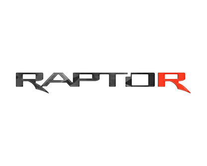 Raptor Tailgate Emblem Inserts Fits 2017-2026 Ford F-150 Raptor by Tufskinz.com
