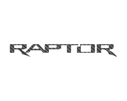 Raptor Tailgate Emblem Inserts Fits 2017-2026 Ford F-150 Raptor by Tufskinz.com