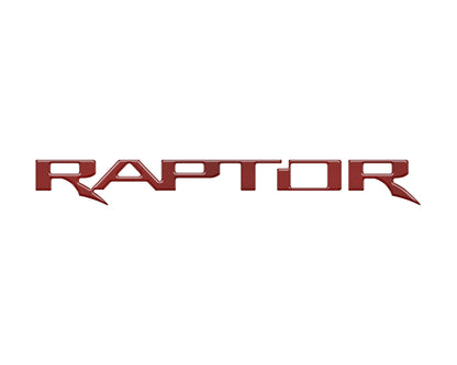 Raptor Tailgate Emblem Inserts Fits 2017-2026 Ford F-150 Raptor by Tufskinz.com