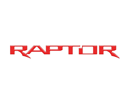 Raptor Tailgate Emblem Inserts Fits 2017-2026 Ford F-150 Raptor by Tufskinz.com