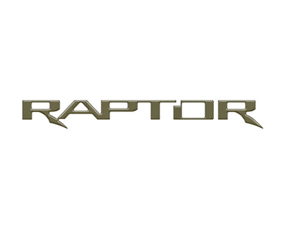 Raptor Tailgate Emblem Inserts Fits 2017-2026 Ford F-150 Raptor by Tufskinz.com