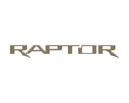 Raptor Tailgate Emblem Inserts Fits 2017-2026 Ford F-150 Raptor by Tufskinz.com
