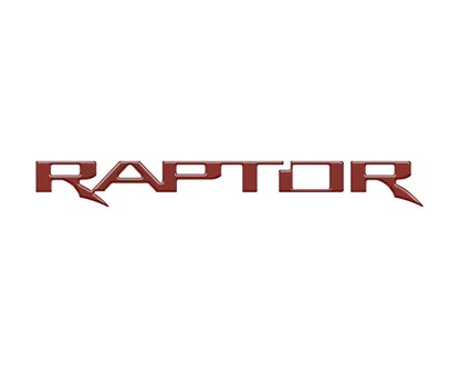 Raptor Tailgate Emblem Inserts Fits 2017-2026 Ford F-150 Raptor by Tufskinz.com