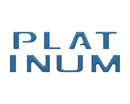 Platinum Tailgate Letter Inserts Fits 2021-2023 Ford F-150 by Tufskinz.com