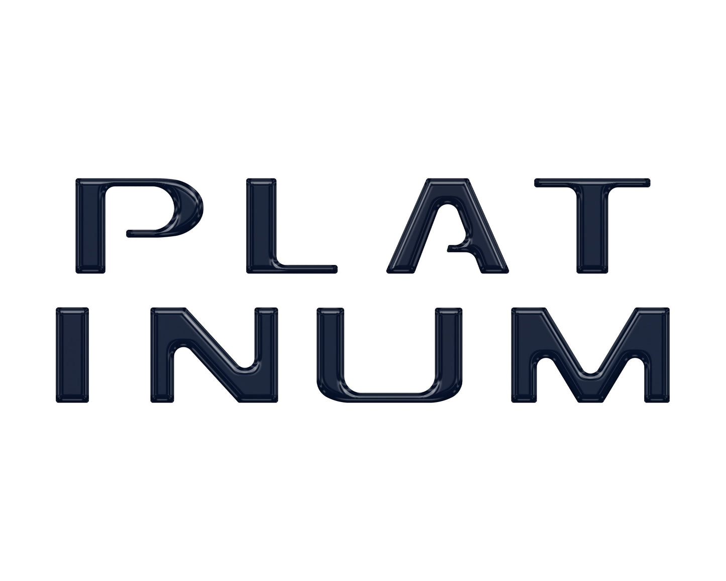 Platinum Tailgate Letter Inserts Fits 2021-2023 Ford F-150 by Tufskinz.com