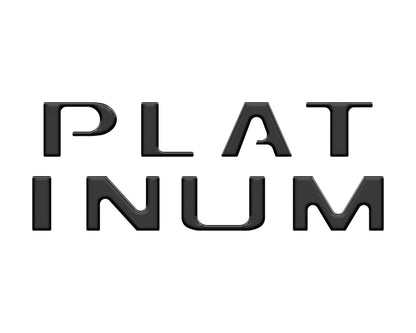 Tailgate Letter Inserts Fits 2018-2020 Ford F-150 Platinum by Tufskinz.com