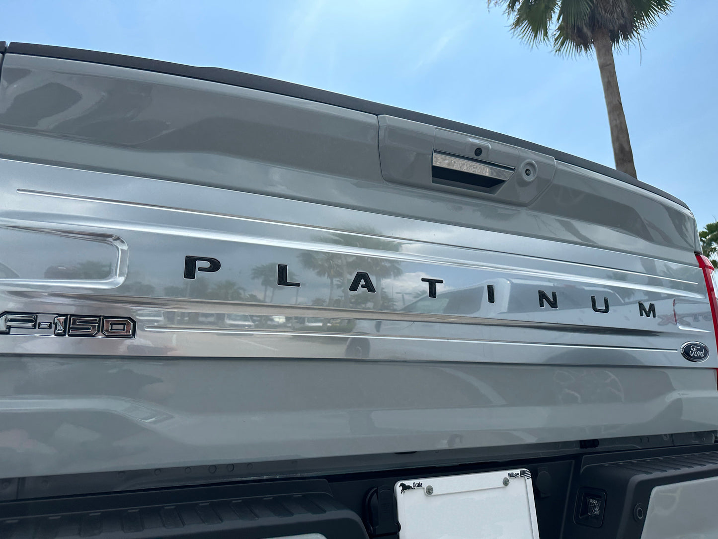 Platinum Tailgate Letter Inserts Fits 2021-2023 Ford F-150 by Tufskinz.com