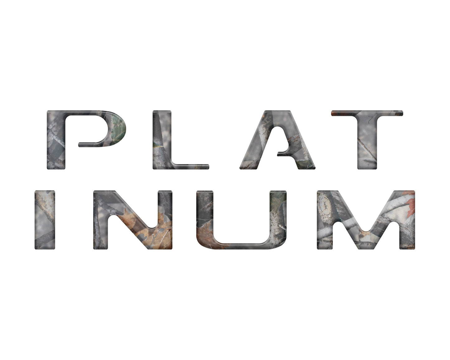 Tailgate Letter Inserts Fits 2018-2020 Ford F-150 Platinum by Tufskinz.com
