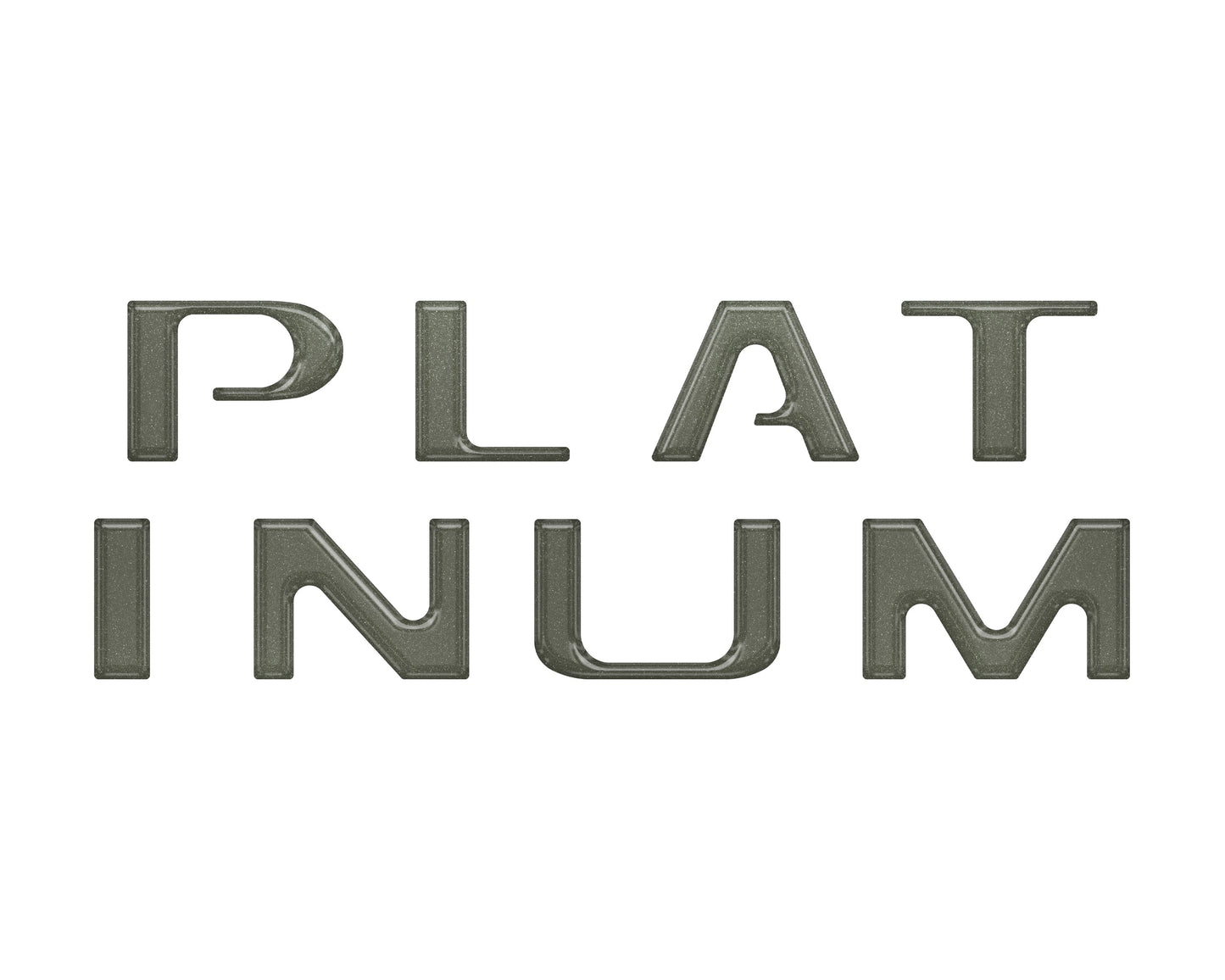 Platinum Tailgate Letter Inserts Fits 2021-2023 Ford F-150 by Tufskinz.com
