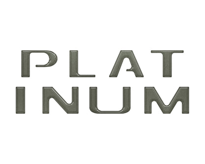Platinum Tailgate Letter Inserts Fits 2021-2023 Ford F-150 by Tufskinz.com