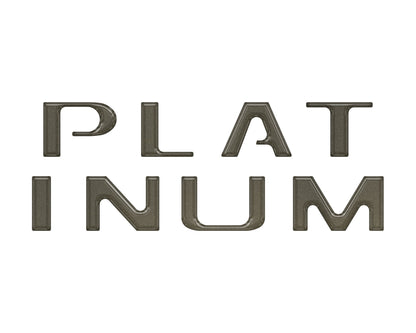Platinum Tailgate Letter Inserts Fits 2021-2023 Ford F-150 by Tufskinz.com