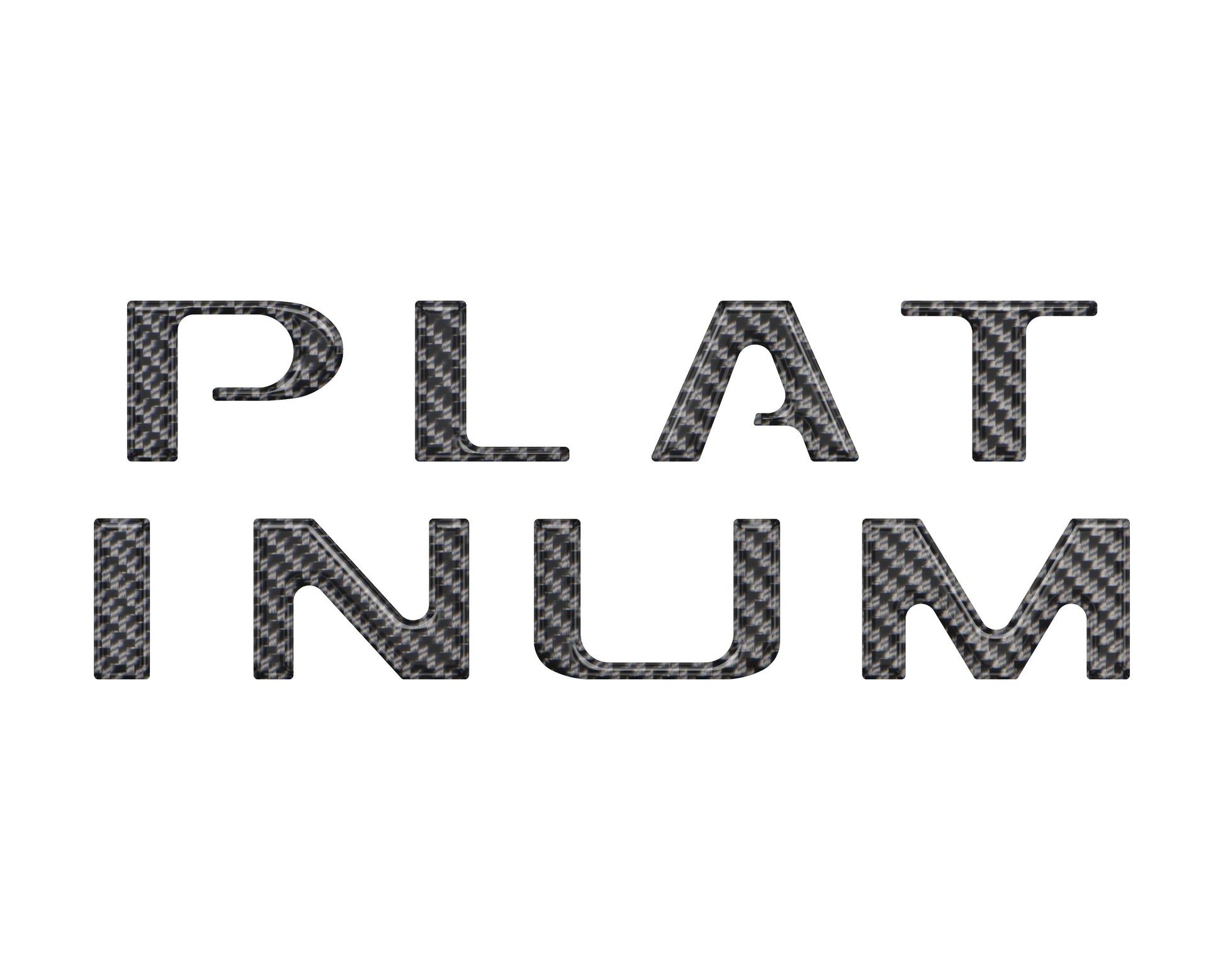 Platinum Tailgate Letter Inserts Fits 2021-2023 Ford F-150 by Tufskinz.com