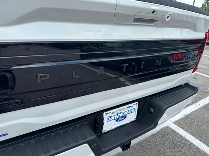 Platinum Tailgate Letter Inserts Fits 2021-2023 Ford F-150 by Tufskinz.com