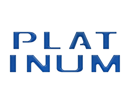 Tailgate Letter Inserts Fits 2018-2020 Ford F-150 Platinum by Tufskinz.com