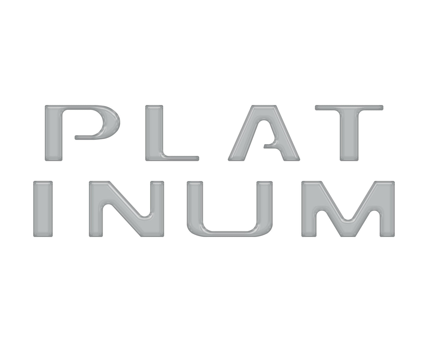 Platinum Tailgate Letter Inserts Fits 2021-2023 Ford F-150 by Tufskinz.com