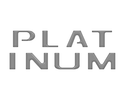 Tailgate Letter Inserts Fits 2018-2020 Ford F-150 Platinum by Tufskinz.com