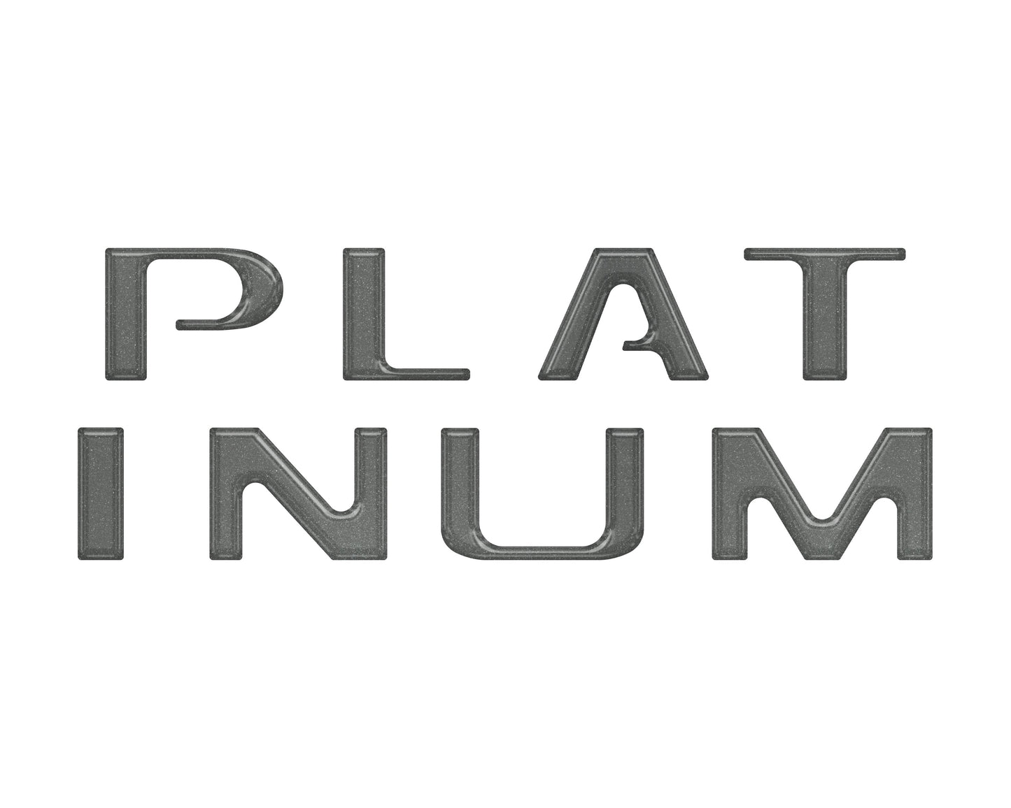 Tailgate Letter Inserts Fits 2018-2020 Ford F-150 Platinum by Tufskinz.com