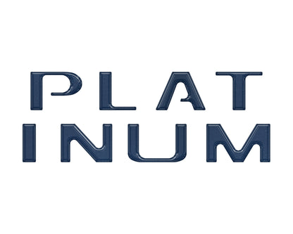 Tailgate Letter Inserts Fits 2018-2020 Ford F-150 Platinum by Tufskinz.com